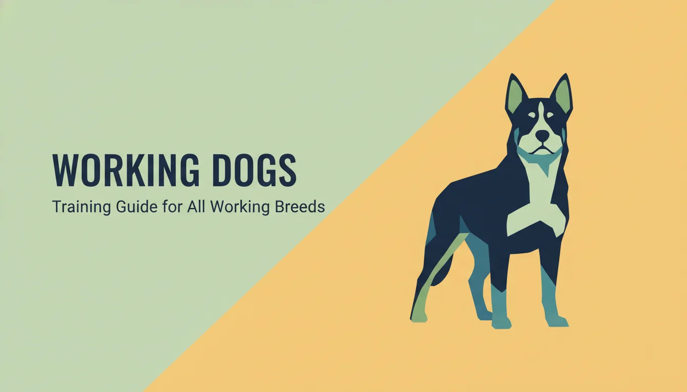 Working dog training — group-wide guide and breed-specific training links
