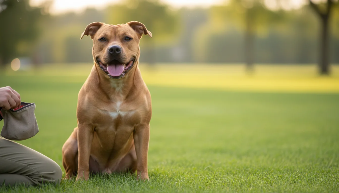 Pitbull training — breed-specific guide with commands, schedule, and common mistakes