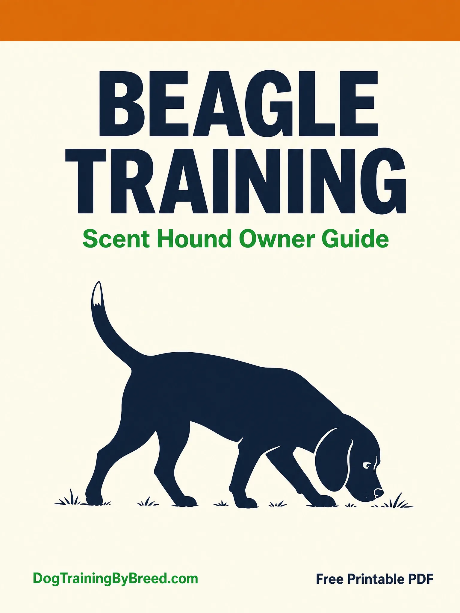 Beagle Training PDF (Free 10-Week Guide) cover preview