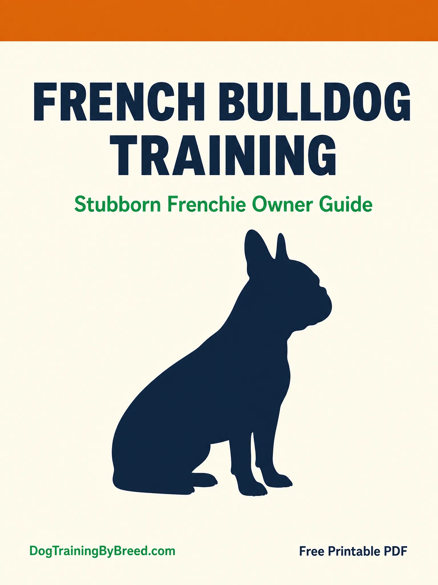 French Bulldog Training PDF (Free 10-Week Guide) cover preview
