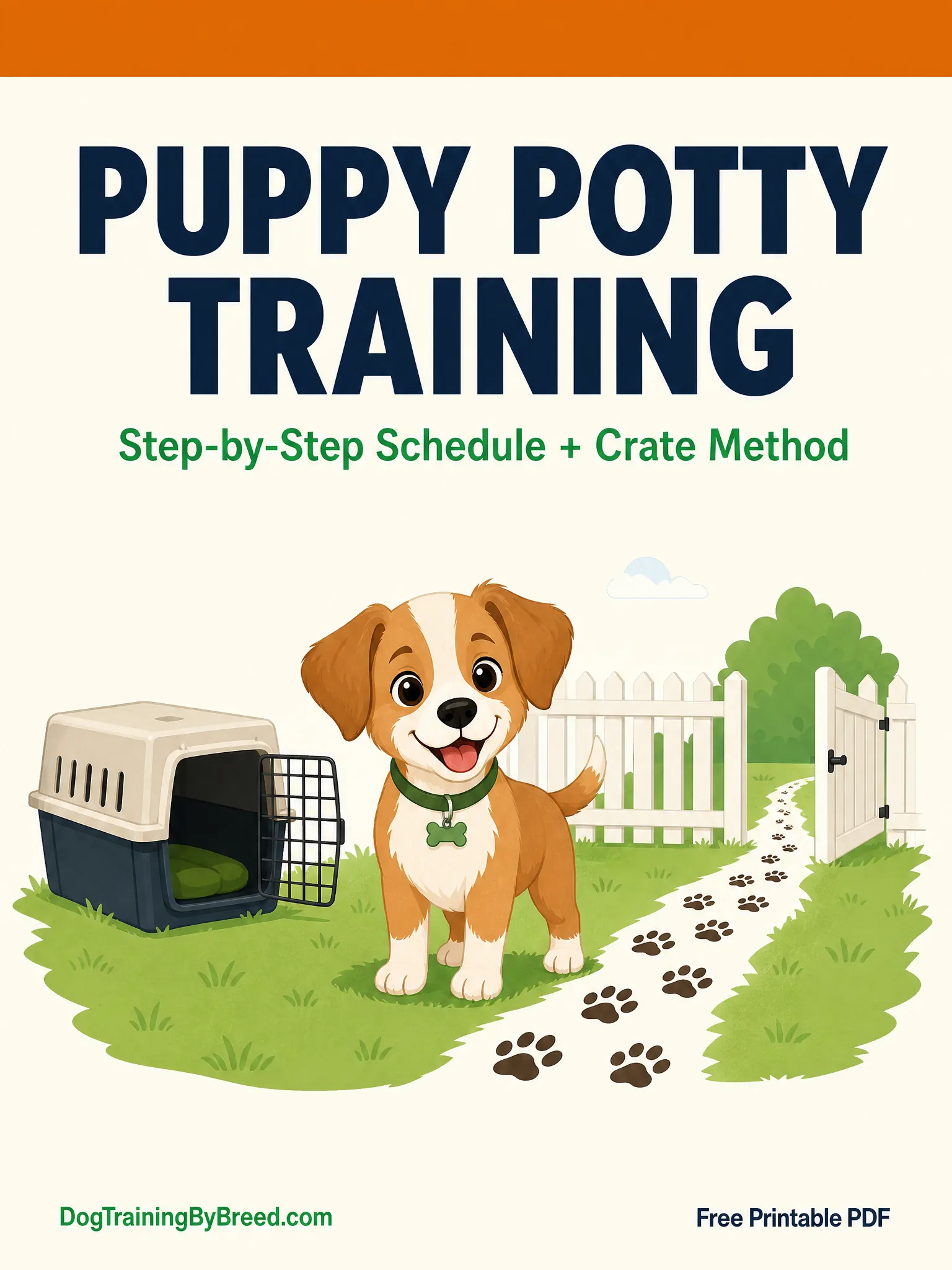 Puppy Potty Training Schedule PDF (Free Printable) cover preview